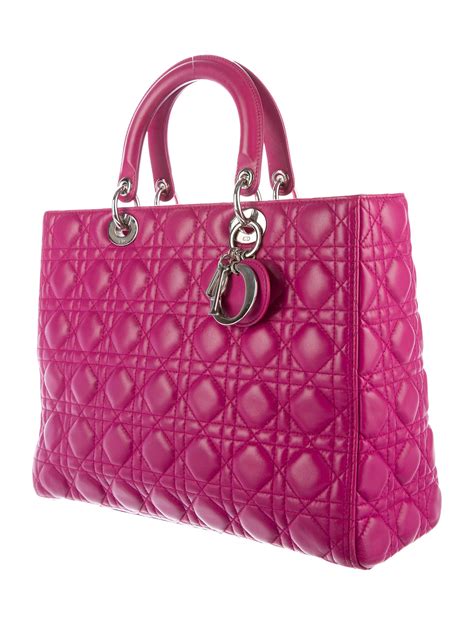 christian dior lady dior bag|large lady dior bag price.